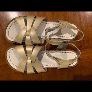 Gold Saltwater Sandals for Women